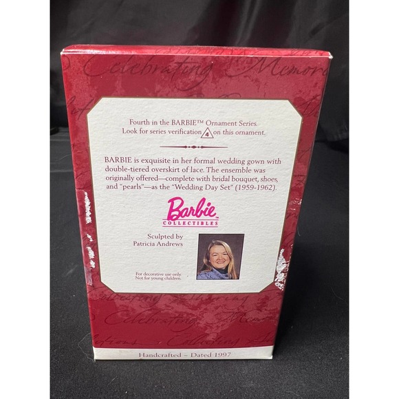 Hallmark Keepsake Ornament Collector's Series Barbie Wedding Day Bride - Picture 2 of 2